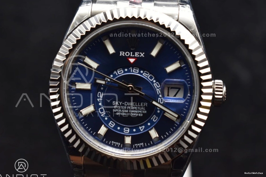 A23J Blue Noob SS on SS Jubilee Dial 1111 Best Affordable Edition Bracelet Skydweller 0425